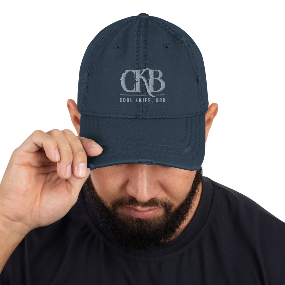 Distressed Dad Hat - Navy - CNB
